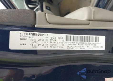 2012 Jeep Grand Cherokee Laredo из США, поврежденный, VIN 1C4RJEAG3CC167243